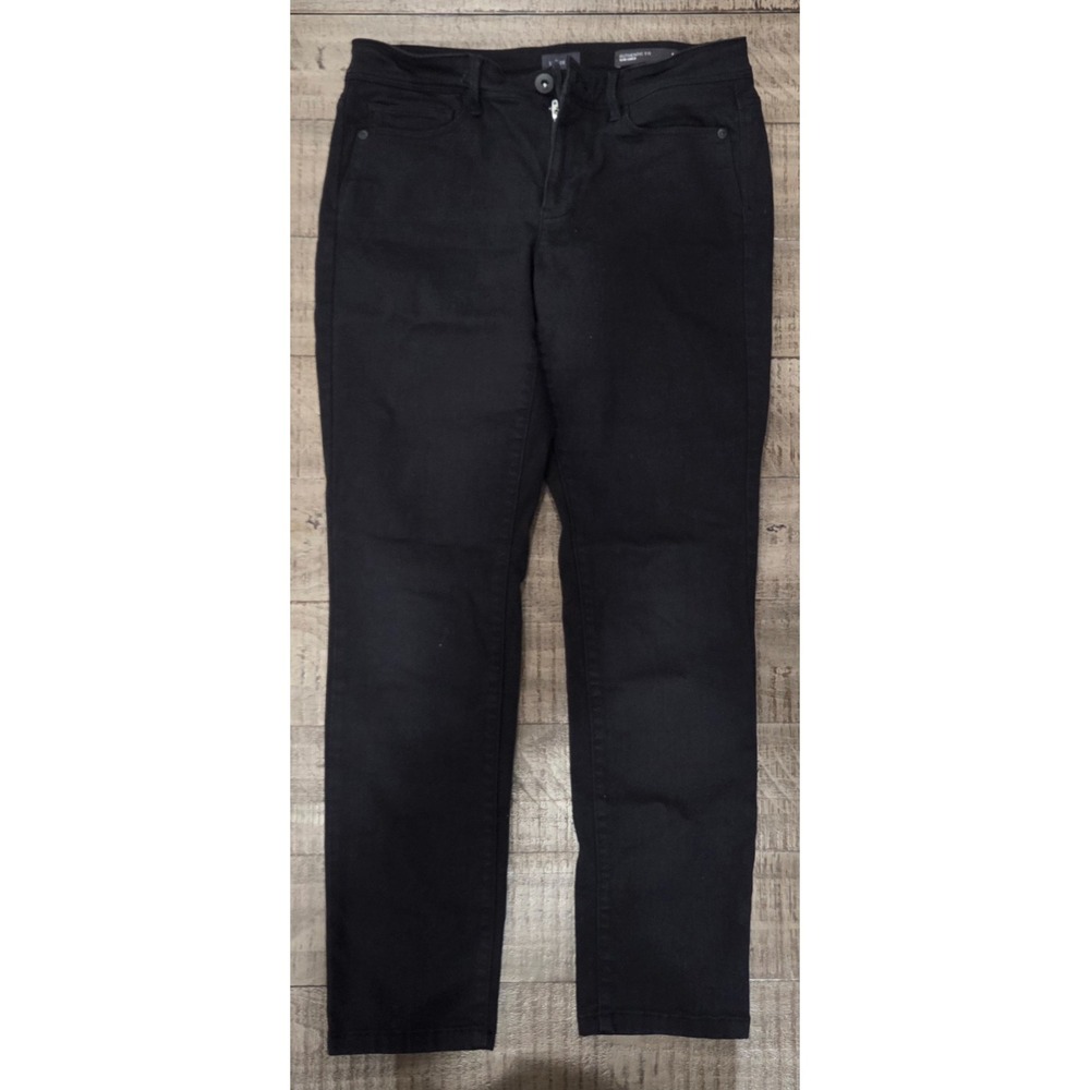 J.Jill Black Authentic Fit Slim Ankle Jeans Size 4